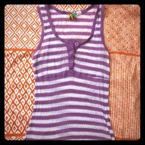 Roxy Purple & White Tank (Size M)